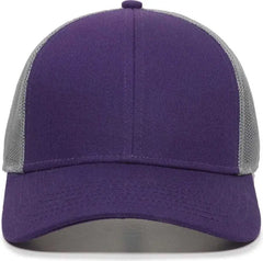 OC Sports OC770 Adjustable Mesh Back Cap with Sweatband - Purple Gray - Purple Gray / 6 7/8’’ - 7 1/2’’