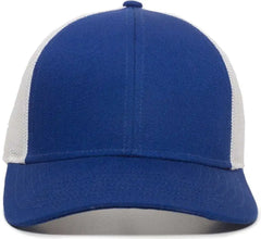 OC Sports OC770 Adjustable Mesh Back Cap with Sweatband - Royal White - Royal White / 6 7/8’’ - 7 1/2’’
