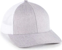 OC Sports OC770L Heathered Adjustable Mesh Back Cap - Heathered Fossil White - Light gray White / 6 7/8’’ - 7 1/2’’