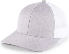 OC Sports OC770L Heathered Adjustable Mesh Back Cap - Heathered Fossil White - Light gray White / 6 7/8’’ - 7 1/2’’