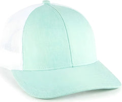OC Sports OC770L Heathered Adjustable Mesh Back Cap - Heathered Mint White - Mint White / 6 7/8’’ - 7 1/2’’