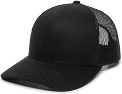 OC Sports OC771 Adjustable Mesh Back Cap - Black Black