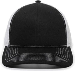 OC Sports OC771 Adjustable Mesh Back Cap - Black White