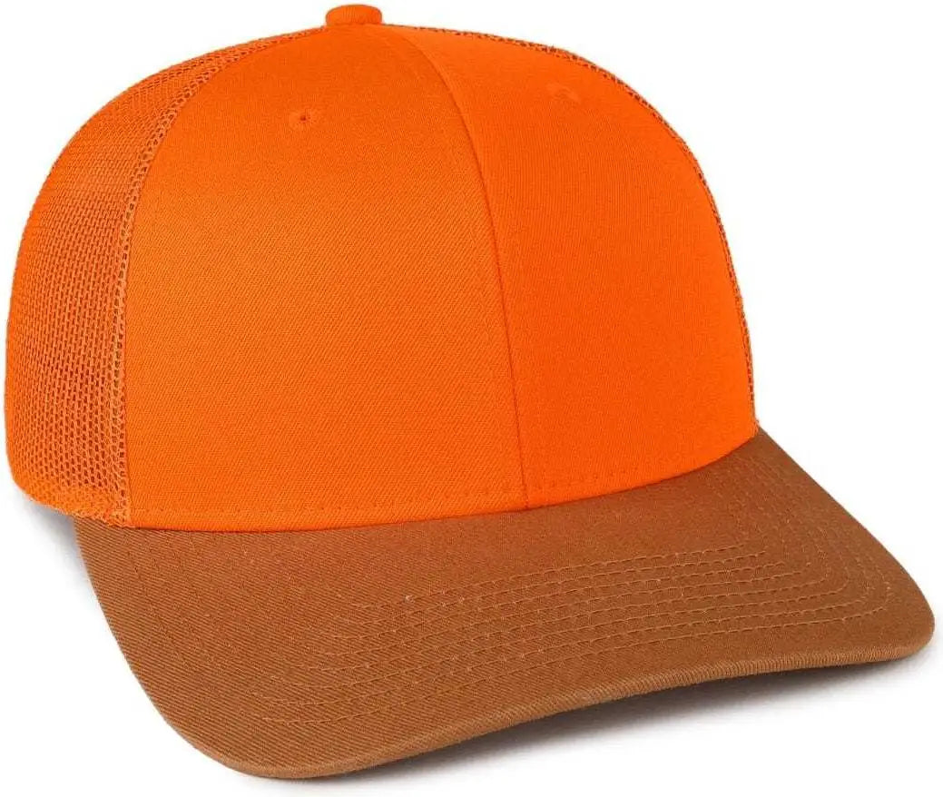 OC Sports OC771 Adjustable Mesh Back Cap - Blaze Blaze Old Gold - Blaze Blaze Old Gold / 6 7/8’’ - 7 1/2’’