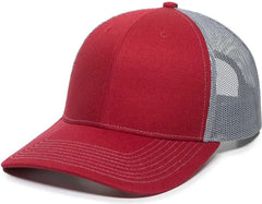 OC Sports OC771 Adjustable Mesh Back Cap - Cardinal Gray - Cardinal Gray / 6 7/8’’ - 7 1/2’’