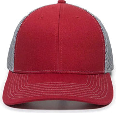 OC Sports OC771 Adjustable Mesh Back Cap - Cardinal Gray - Cardinal Gray / 6 7/8’’ - 7 1/2’’