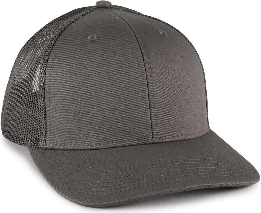 OC Sports OC771 Adjustable Mesh Back Cap - Charcoal Charcoal - Dark Gray / OSFM
