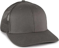 OC Sports OC771 Adjustable Mesh Back Cap - Charcoal Charcoal - Dark Gray / OSFM