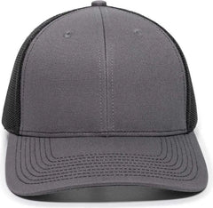 OC Sports OC771 Adjustable Mesh Back Cap - Charcoal Black