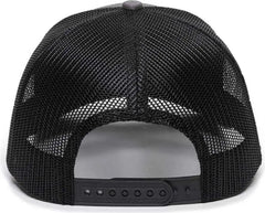 OC Sports OC771 Adjustable Mesh Back Cap - Charcoal Black