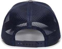 OC Sports OC771 Adjustable Mesh Back Cap - Charcoal Navy - Dark Gray Navy / 6 7/8’’ - 7 1/2’’