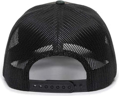 OC Sports OC771 Adjustable Mesh Back Cap - Generic Camo Black - Green Black / 6 7/8’’ - 7 1/2’’