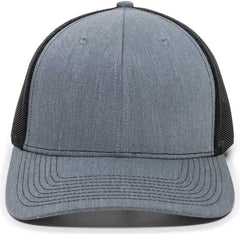 OC Sports OC771 Adjustable Mesh Back Cap - Heathered Gray Black