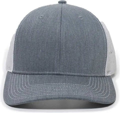 OC Sports OC771 Adjustable Mesh Back Cap - Heathered Gray White