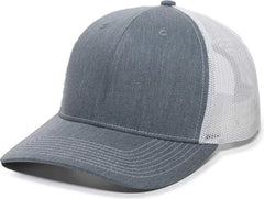 OC Sports OC771 Adjustable Mesh Back Cap - Heathered Gray White