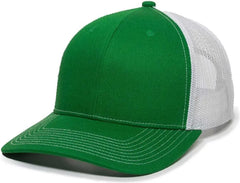 OC Sports OC771 Adjustable Mesh Back Cap - Kelly White - Kelly White / 6 7/8’’ - 7 1/2’’