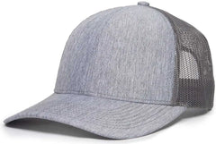 OC Sports OC771 Adjustable Mesh Back Cap - LN Heathered Gray Charcoal - Gray Dark Gray / 6 7/8’’ - 7 1/2’’