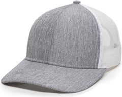 OC Sports OC771 Adjustable Mesh Back Cap - LN Heathered Gray White - Gray White / 6 7/8’’ - 7 1/2’’