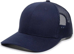 OC Sports OC771 Adjustable Mesh Back Cap - Navy - Navy / 6 7/8’’ - 7 1/2’’