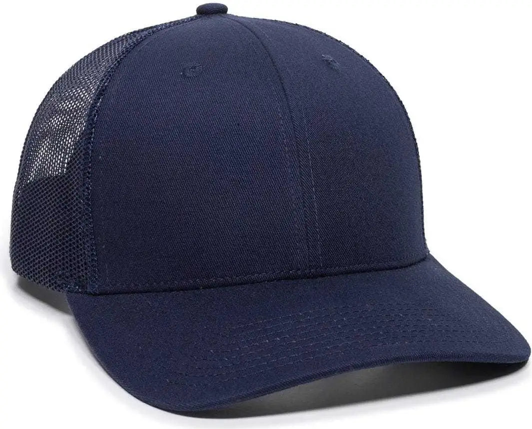 OC Sports OC771 Adjustable Mesh Back Cap - Navy - Navy / 6 7/8’’ - 7 1/2’’