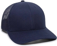 OC Sports OC771 Adjustable Mesh Back Cap - Navy - Navy / 6 7/8’’ - 7 1/2’’