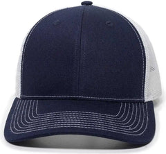OC Sports OC771 Adjustable Mesh Back Cap - Navy White
