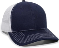 OC Sports OC771 Adjustable Mesh Back Cap - Navy White - Navy White / 6 3/8’’ - 7’’