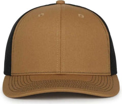 OC Sports OC771 Adjustable Mesh Back Cap - Old Gold Black - Black / OSFM
