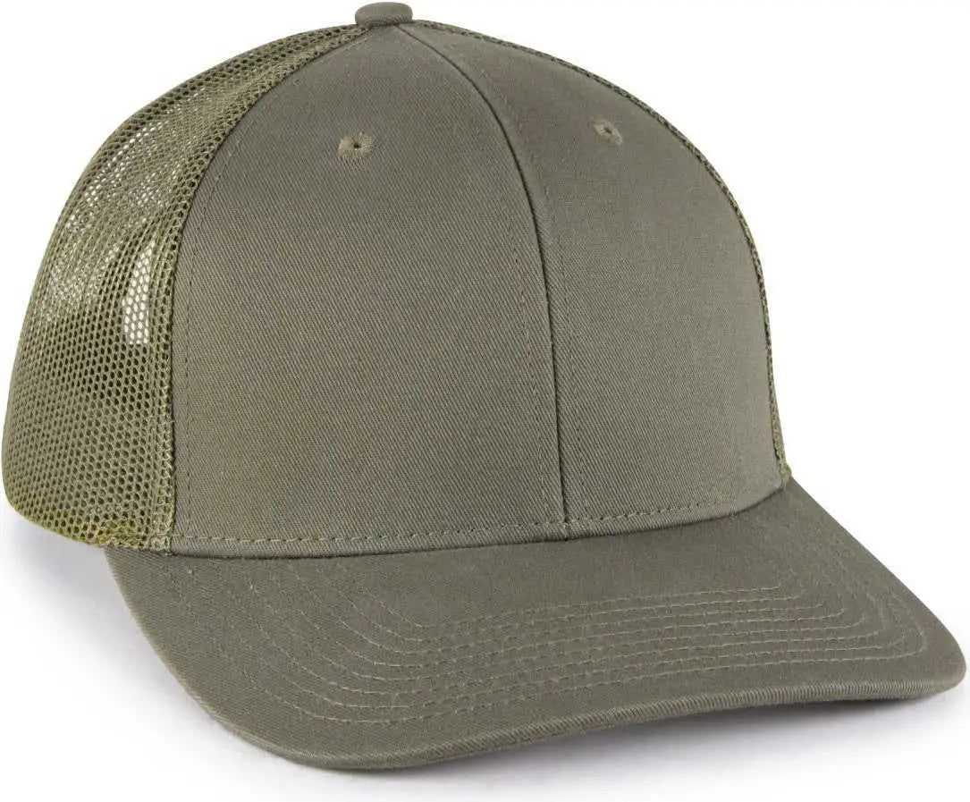 OC Sports OC771 Adjustable Mesh Back Cap - Olive Olive - Olive / OSFM