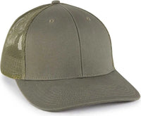 OC Sports OC771 Adjustable Mesh Back Cap - Olive Olive - Olive / OSFM
