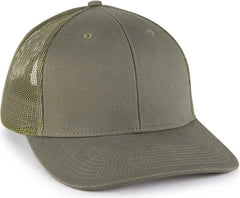 OC Sports OC771 Adjustable Mesh Back Cap - Olive Olive - Olive / OSFM