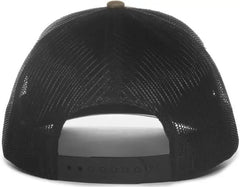 OC Sports OC771 Adjustable Mesh Back Cap - Olive Black - Black / OSFM
