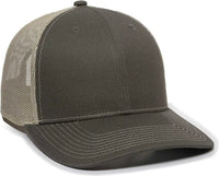 OC Sports OC771 Adjustable Mesh Back Cap - Olive Khaki - Olive Khaki / 6 7/8’’ - 7 1/2’’