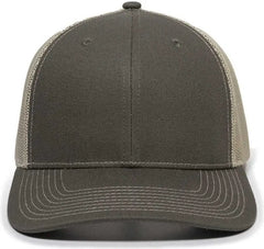 OC Sports OC771 Adjustable Mesh Back Cap - Olive Khaki - Olive Khaki / 6 7/8’’ - 7 1/2’’