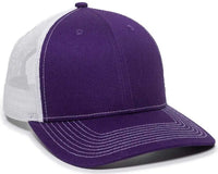 OC Sports OC771 Adjustable Mesh Back Cap - Purple White - Purple White / 6 7/8’’ - 7 1/2’’