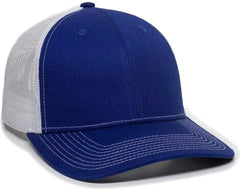 OC Sports OC771 Adjustable Mesh Back Cap - Royal White - Royal White / 6 3/8’’ - 7’’
