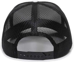 OC Sports OC771 Adjustable Mesh Back Cap - White Black Black - White Black / 6 7/8’’ - 7 1/2’’