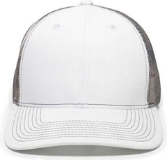 OC Sports OC771 Adjustable Mesh Back Cap - White Gray Generic Camo - White Gray / 6 7/8’’ - 7 1/2’’