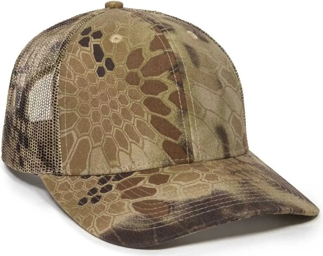 OC Sports OC771CAMO Adjustable Mesh Back Cap - Kryptek Highlander - Kryptek / 6 7/8’’ - 7 1/2’’