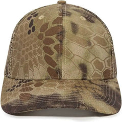 OC Sports OC771CAMO Adjustable Mesh Back Cap - Kryptek Highlander - Kryptek / 6 7/8’’ - 7 1/2’’