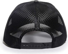 OC Sports OC771CAMO Adjustable Mesh Back Cap - Kryptek Raid Black - Kryptek Raid Black / 6 7/8’’ - 7 1/2’’