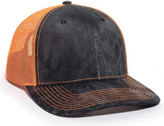 OC Sports OC771CAMO Adjustable Mesh Back Cap - Kryptek Typhon Neon Orange - Kryptek Typhon Orange / 6 7/8’’ - 7 1/2’’