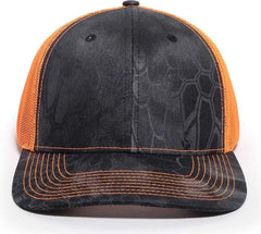 OC Sports OC771CAMO Adjustable Mesh Back Cap - Kryptek Typhon Neon Orange - Kryptek Typhon Orange / 6 7/8’’ - 7 1/2’’