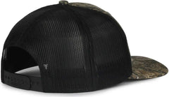 OC Sports OC771CAMO Adjustable Mesh Back Cap - Mossy Oak Country DNA Black - Mossy Oak Black / OSFM