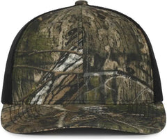 OC Sports OC771CAMO Adjustable Mesh Back Cap - Mossy Oak Country DNA Black - Mossy Oak Black / OSFM
