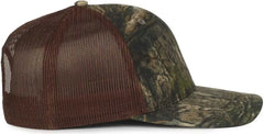 OC Sports OC771CAMO Adjustable Mesh Back Cap - Mossy Oak Country DNA Brown - Mossy Oak Brown / OSFM