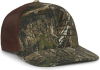 OC Sports OC771CAMO Adjustable Mesh Back Cap - Mossy Oak Country DNA Brown - Mossy Oak Brown / OSFM