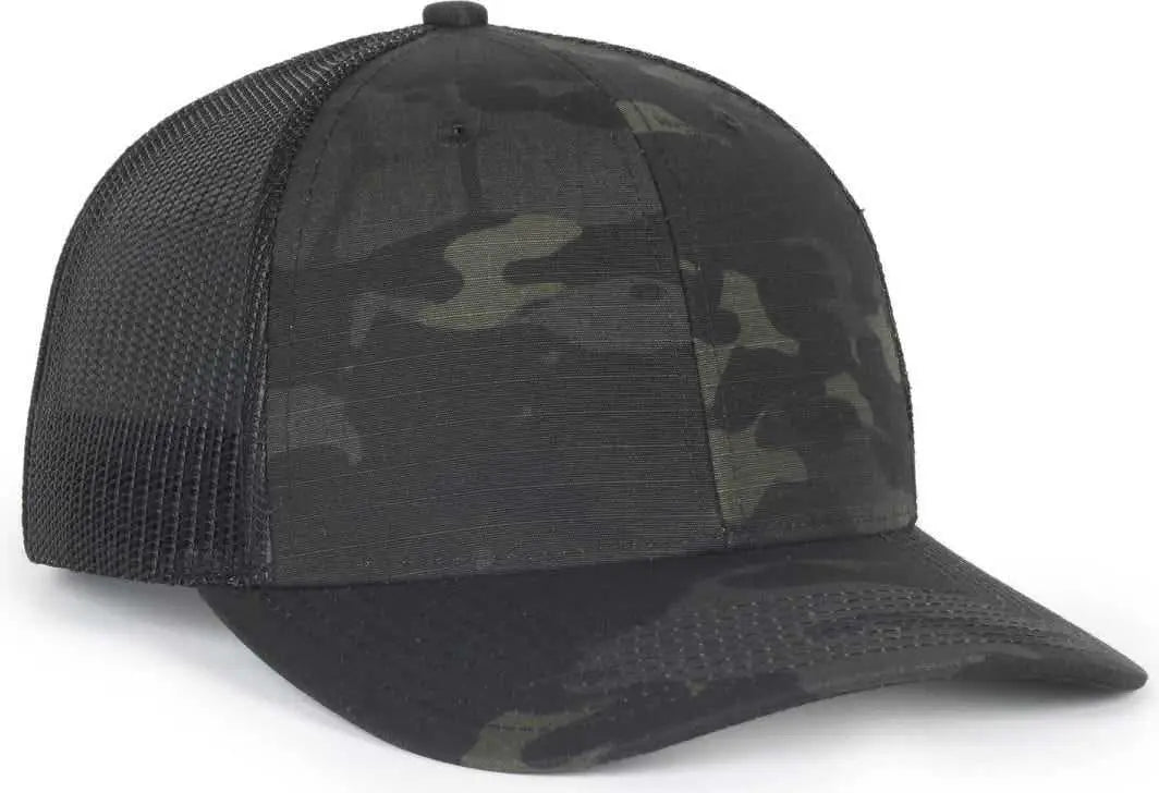 OC Sports OC771CAMO Adjustable Mesh Back Cap - Nyco Multicam Black Black - Black / OSFM