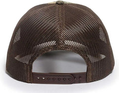 OC Sports OC771CAMO Adjustable Mesh Back Cap - Realtree Edge Brown - Realtree Edge Brown / 6 7/8’’ - 7 1/2’’