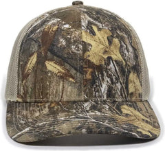OC Sports OC771CAMO Adjustable Mesh Back Cap - Realtree Edge Tan